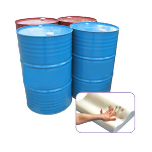 PU memory foam raw material drums with handprint demo