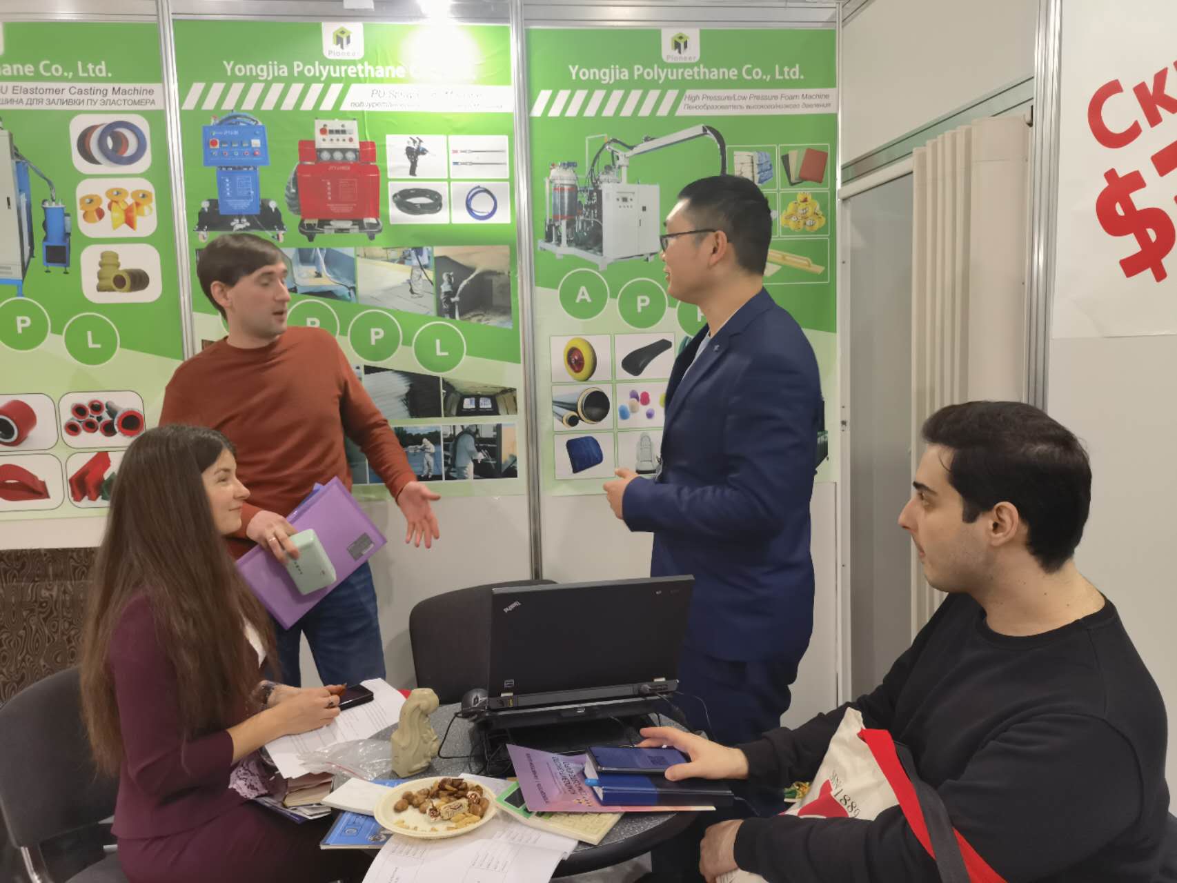 Overseas buyer visiting BlendPolyol factory