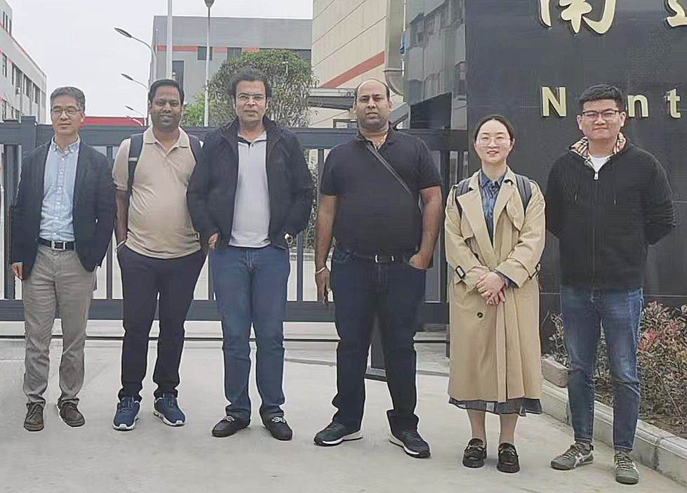 Overseas buyer visiting BlendPolyol factory