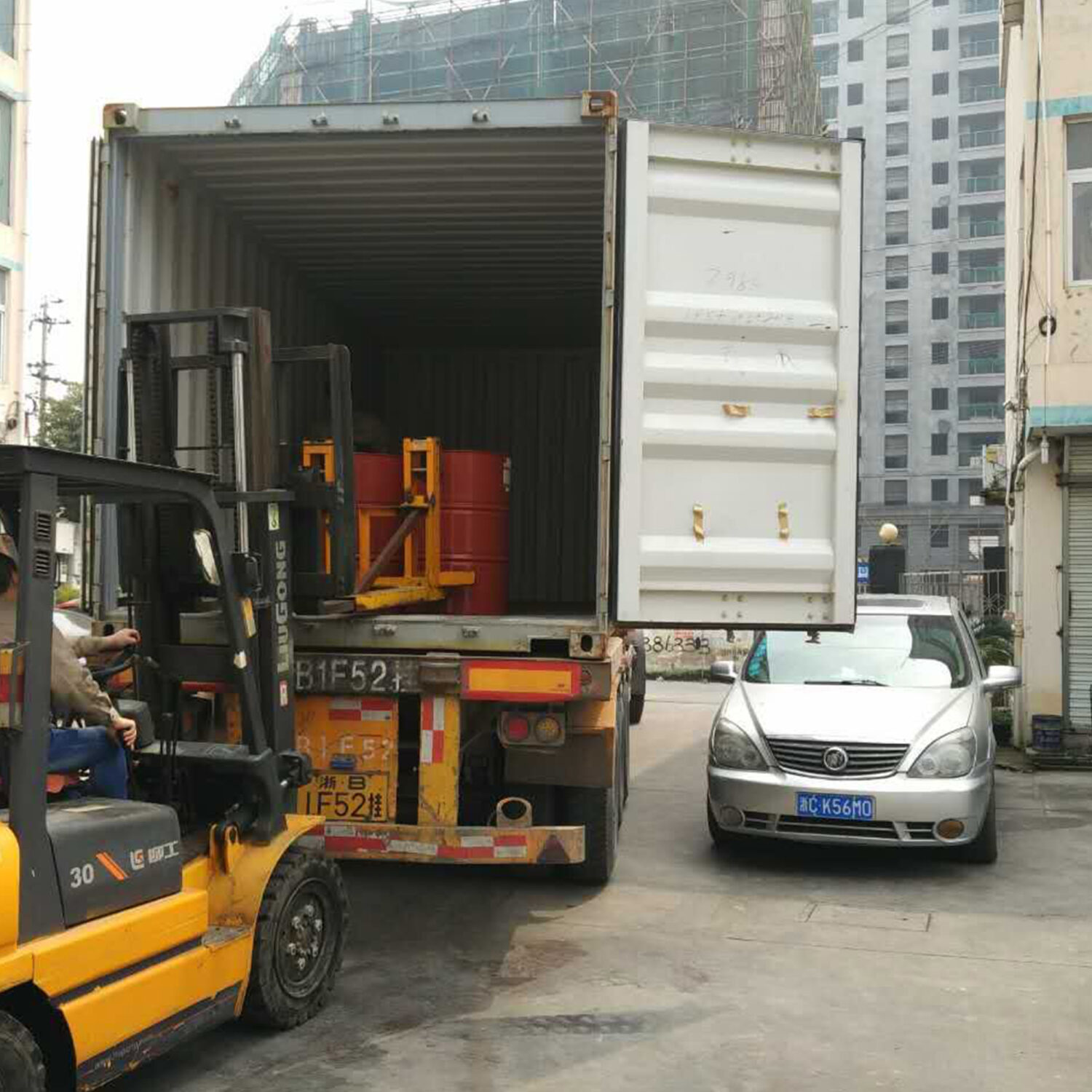 HDI isocyanate container export loading