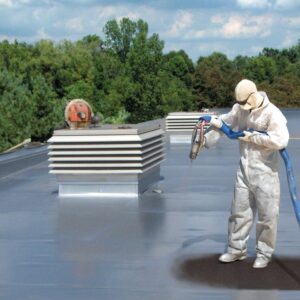Polyurea roof waterproofing spray