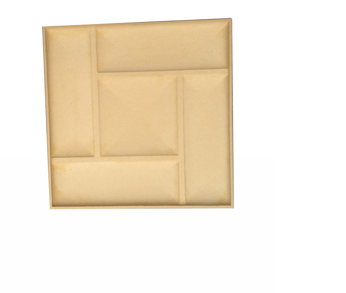 Beige PU 3D geometric wall panel