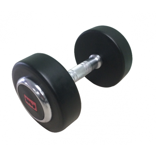 Fixed PU-coated dumbbell