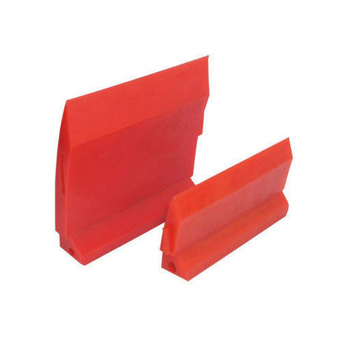 Red cast PU scraper blade inserts