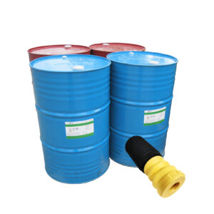PU foam shock bumper with polyol and isocyanate raw material drums
