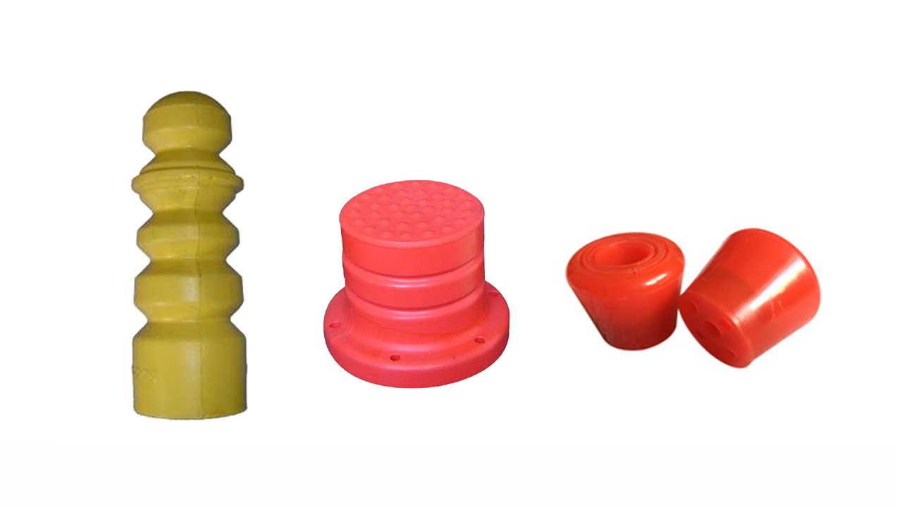 PU foam shock pads and suspension bushings