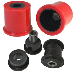 Red and black cast PU suspension bushings