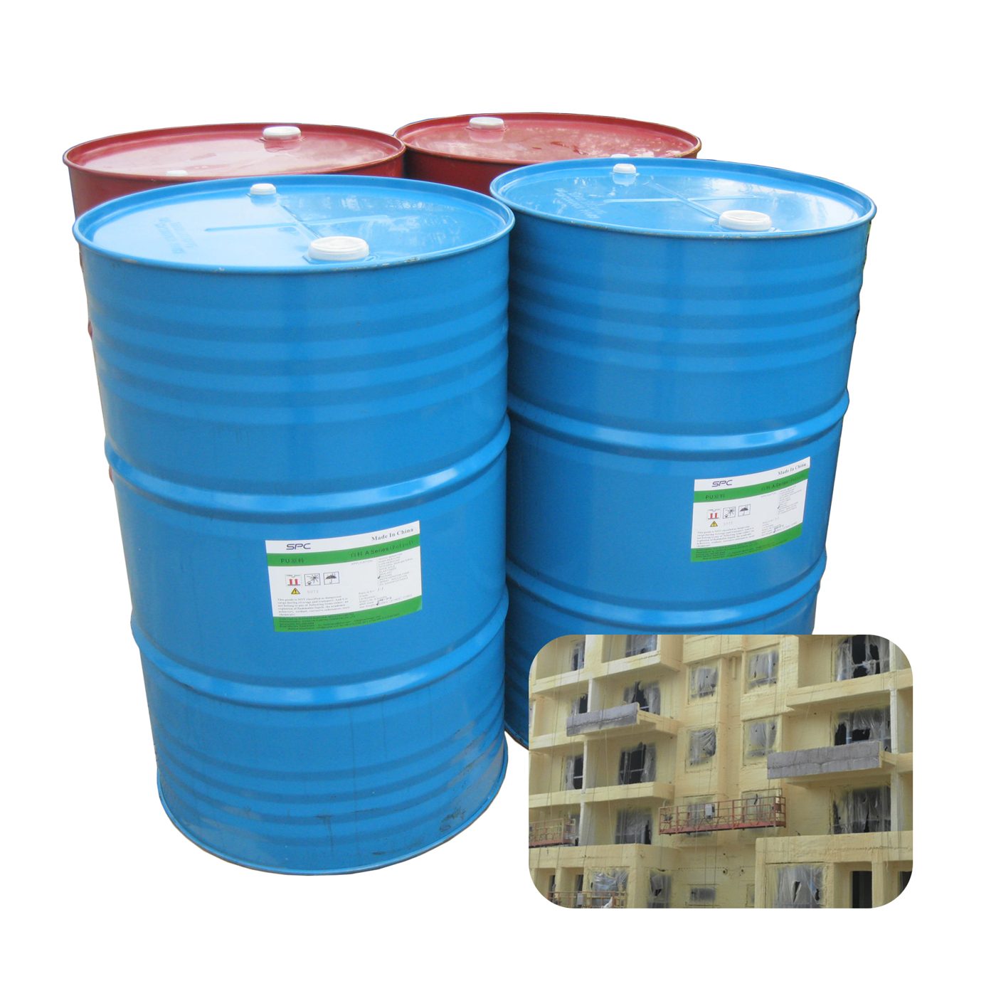Spray PU foam raw material drums